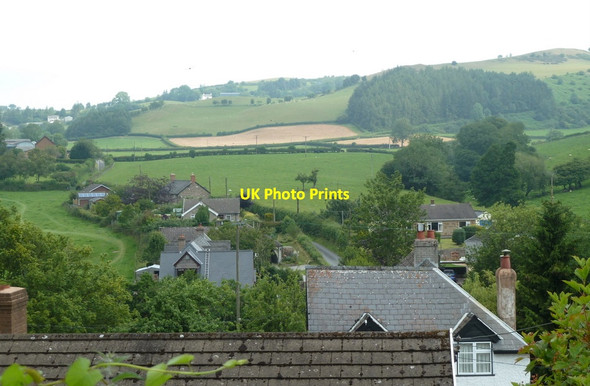 Photo 6"x4" View from Llangunllo churchyard Llangunllo c2011