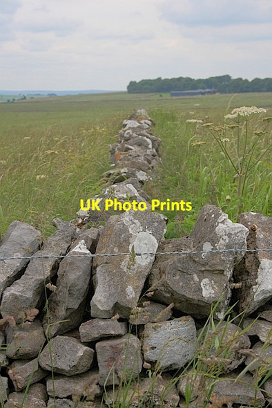 Photo 6"x4" Drystone Wall Junction Middleton\/SK1963 c2011