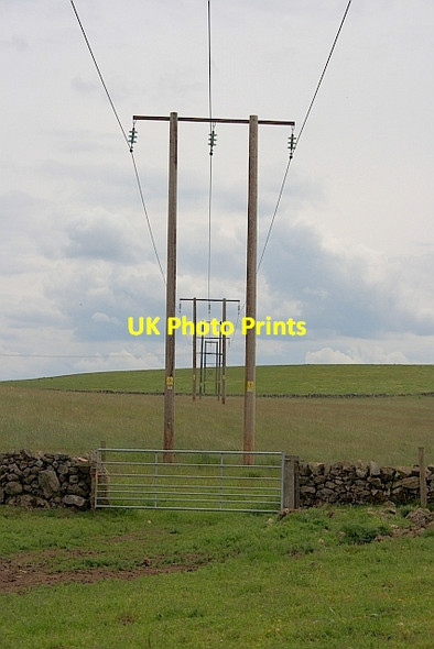 Photo 6"x4" Electricity Transmission Poles, Gratton Moor Pikehall c2011