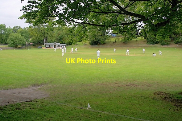 Photo 6"x4" Cricket Match, Ashford in the Water Bakewell c2011