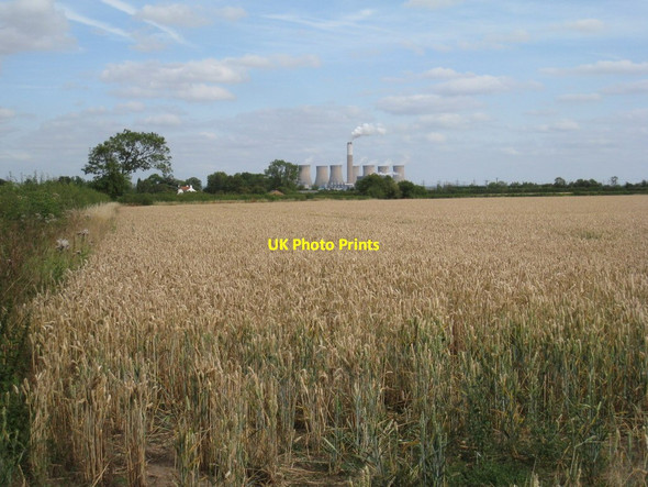Photo 6"x4" View towards South Leverton and Cottam Power Station South Leverton c2011