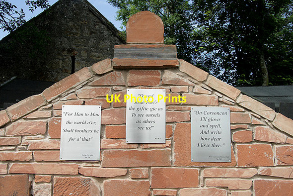 Photo 6"x4" Robert Burns plaques at New Cumnock New Cumnock c2011