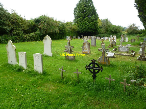 Photo 6"x4" Tarrant Monkton, war graves Tarrant Monkton c2011