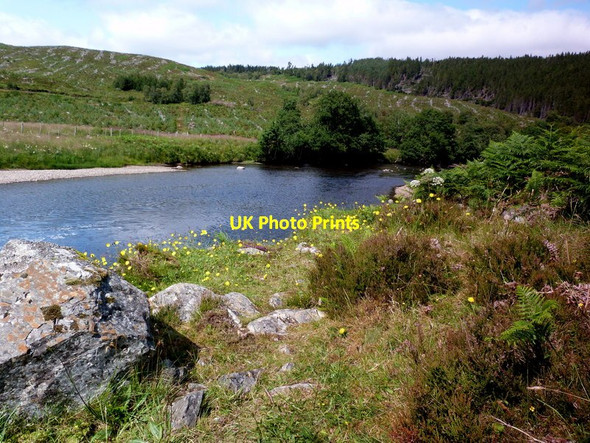 Photo 6"x4" River Oykel at Innisnabioraich Caplich Wood c2011