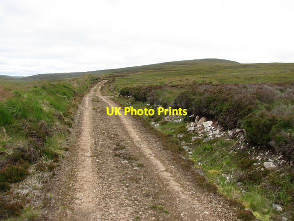 Photo 6"x4" Bulldozed road along the Tuarie Burn Halliagarry Burn c2011