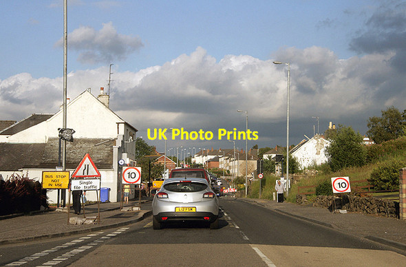 Photo 6"x4" Roadworks in New Cumnock New Cumnock c2011