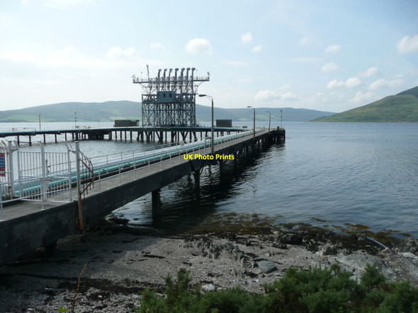 Photo 6"x4" Oil jetty on Loch Striven Inverchaolain c2011