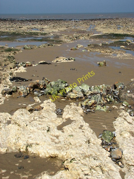 Photo 6"x4" Chalk and flint West Runton c2008