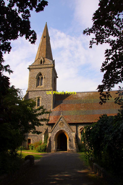 Photo 6"x4" St Bartholomew's Church in Arborfield Arborfield c2011
