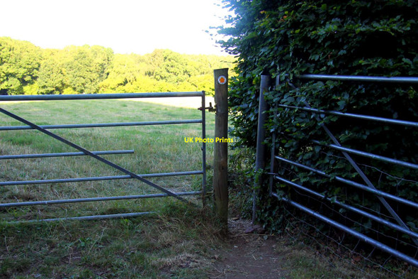 Photo 6"x4" Footpath past the gate Tiddington\/SP6504 c2011