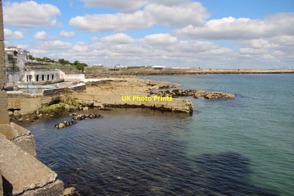 Photo 6"x4" Remains of Lido, Dun Laoghaire, Ireland Glasthule c2011