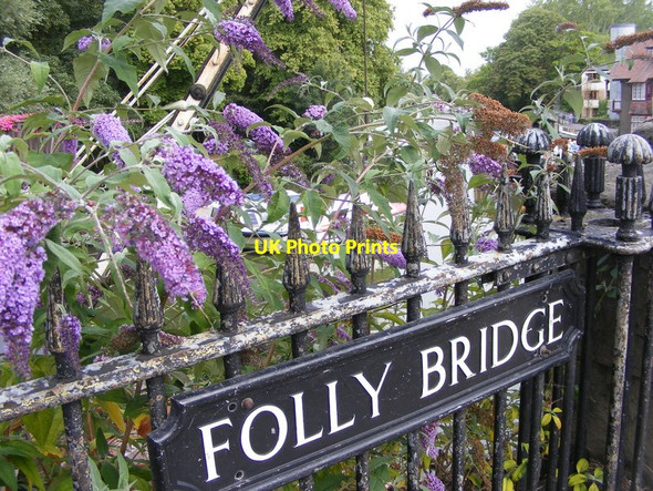 Photo 6"x4" Folly Bridge Sign Oxford\/SP5106 c2011