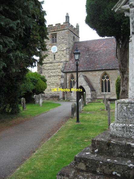 Photo 6"x4" St. John the Baptist Church - looking towards the church tower, Feckenham Feckenham c2011