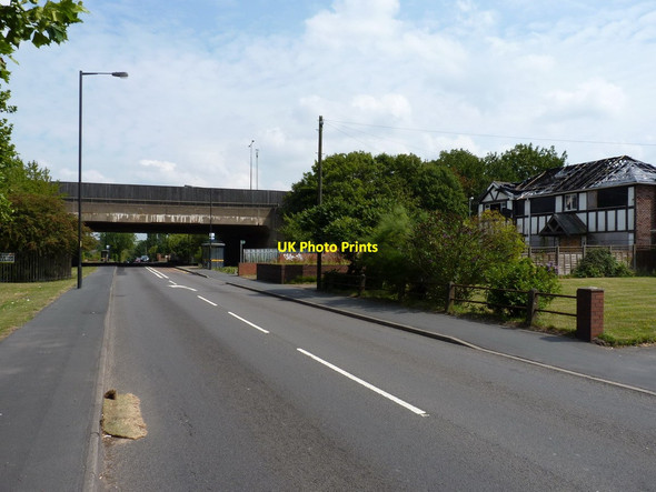 Photo 6"x4" M6 bridge over the A4124 Lichfield Road Bloxwich c2011