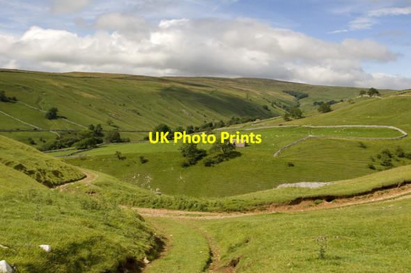 Photo 6"x4" Farm tracks and Bridleway junction above Kettlewell Kettlewell c2011