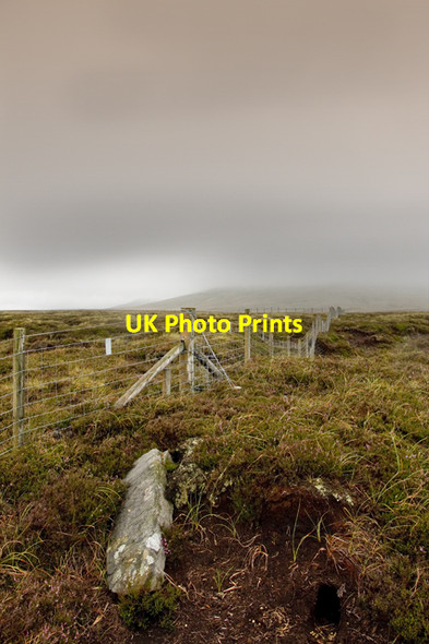 Photo 6"x4" Boundaries ancient and modern Kettlewell c2011
