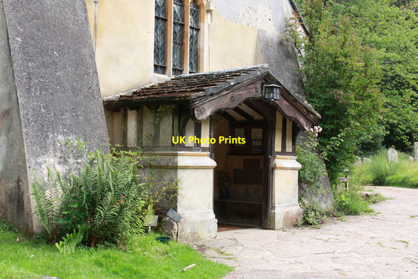 Photo 6"x4" St John the Baptist, Okewood - Porch Mayes Green c2011