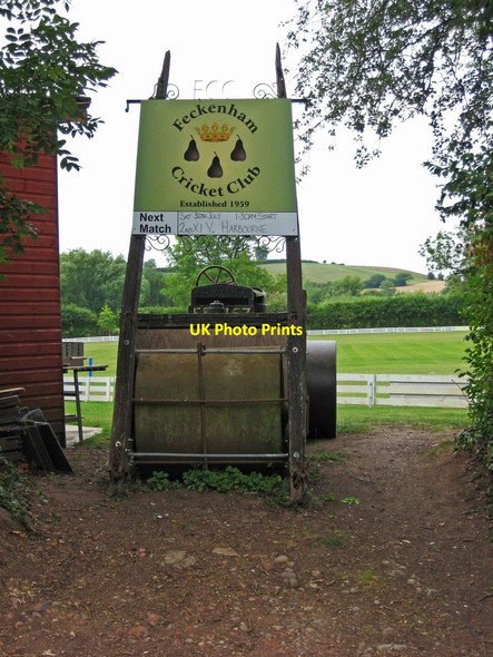 Photo 6"x4" Feckenham Cricket Club sign, off Mill Lane, Feckenham Feckenham c2011
