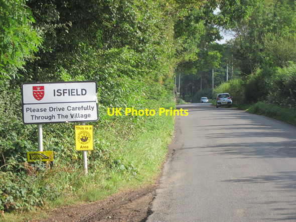 Photo 6"x4" Isfield sign Rose Hill\/TQ4516 c2011