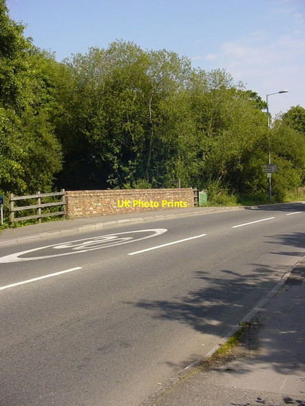 Photo 6"x4" Road bridge over Uddens Water, West Moors Ameysford c2011