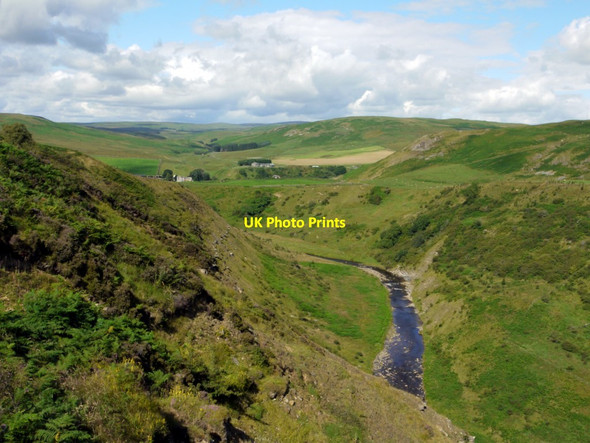 Photo 6"x4" View west above Barrow Scar Linbriggs c2011