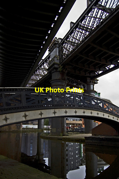 Photo 6"x4" Footbridge under the viaducts, Manchester Manchester c2011