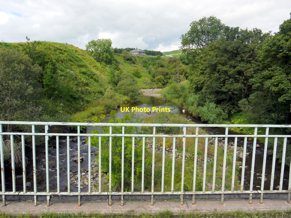 Photo 6"x4" River Coquet from farm bridge north of Linshiels Linbriggs c2011