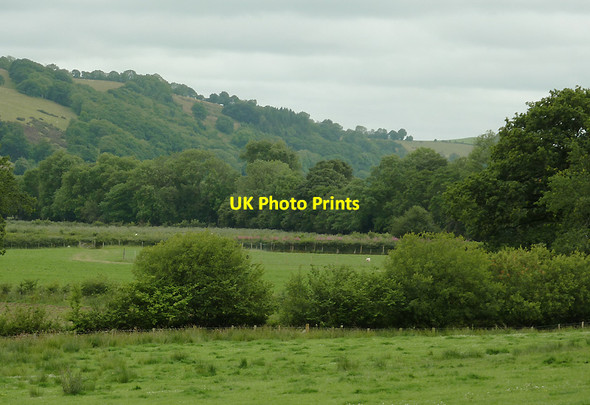 Photo 6"x4" Aeron Valley farmland south-west of Llangeitho, Ceredigion Capel Betws Lleucu c2011