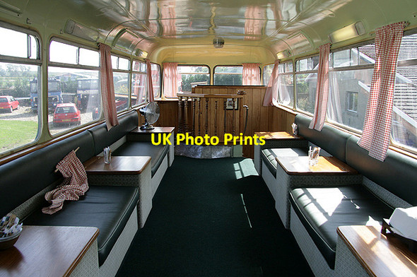 Photo 6"x4" Inside the Chain Bridge Bus Caf\u00c3\u00a9 Loanend\/NT9450 c2011