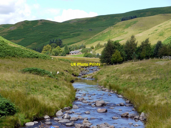 Photo 6"x4" Usway Burn south of Batailshiel Haugh Shillmoor c2011