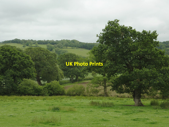 Photo 6"x4" Aeron Valley farmland south-west of Llangeitho, Ceredigion Capel Betws Lleucu c2011