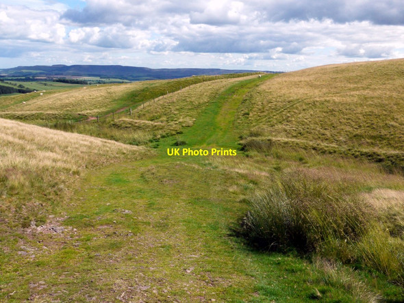 Photo 6"x4" Cross dyke on Clennell Street Clennell c2011