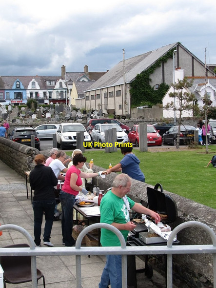 Photo 6"x4" Burger stand at the Elim Gospel Hall Newcastle\/J3732 c2011