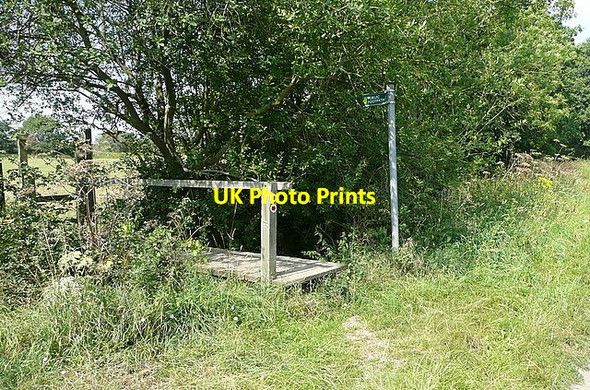 Photo 6"x4" Footpath off Hogmoor Lane Whistley Green c2011