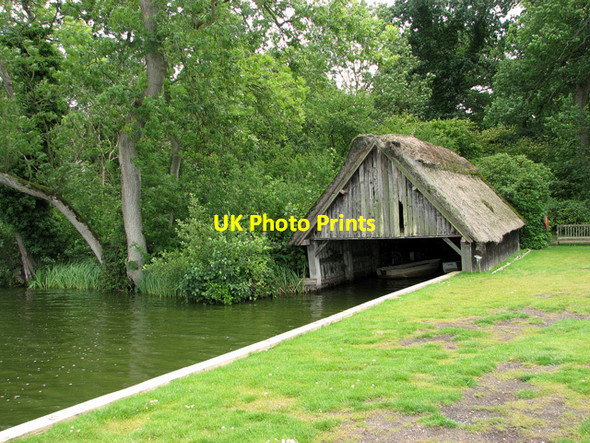 Photo 6"x4" Thatched boathouse by South Walsham Broad South Walsham c2011