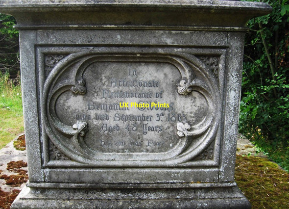 Photo 6"x4" Inscription for Benjamin Gibbons (senior), St. Mary's Churchyard, Stone Mustow Green c2011
