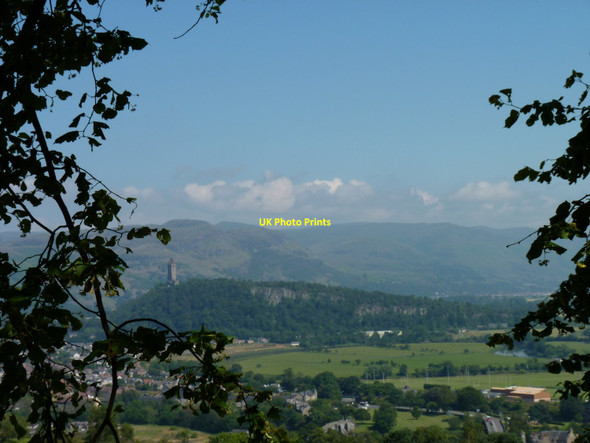 Photo 6"x4" Abbey Craig and the Ochil Hills Stirling\/NS7993 c2011
