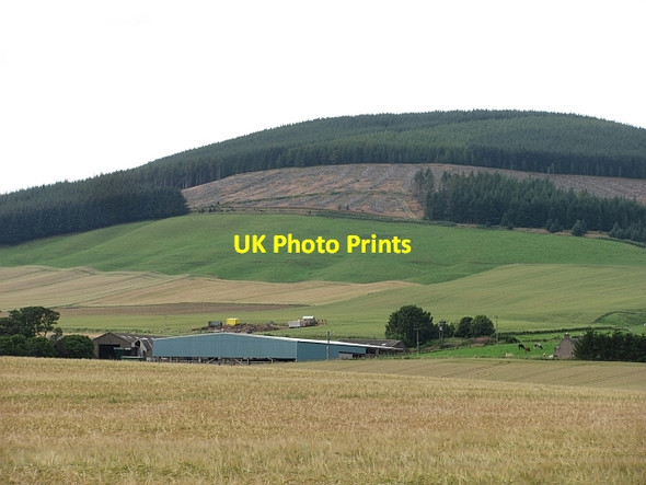 Photo 6"x4" Clear fell, Strathfinella Hill Mill of Kincardine c2011