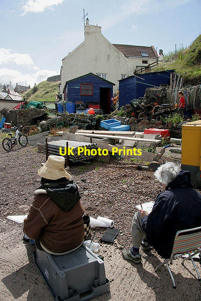 Photo 6"x4" Artists at St Abbs Northfield\/NT9167 c2011
