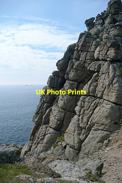 Photo 6"x4" Rocks on Carn Boel Trevescan c2011