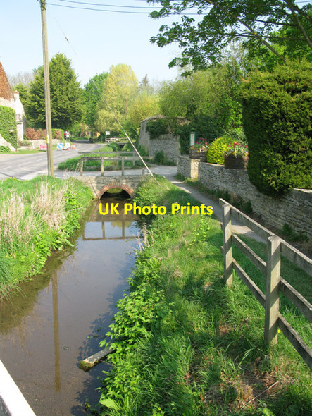 Photo 6"x4" Stream alongside Bourton Road, Clanfield Clanfield\/SP2801 c2011