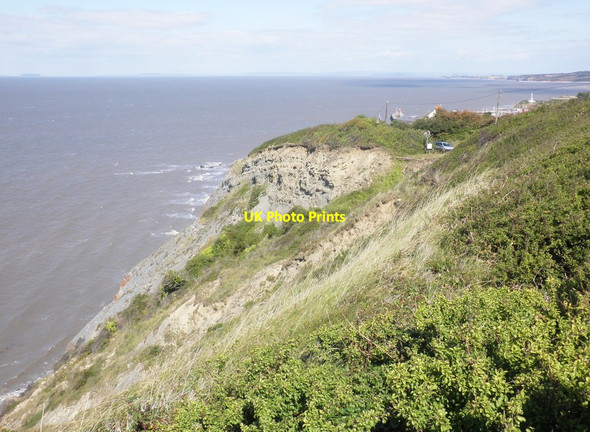 Photo 6"x4" Cliffs, west of Watchet harbour Watchet c2011