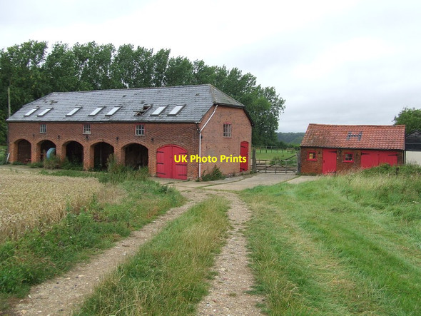 Photo 6"x4" Old Barn Cock & End c2011