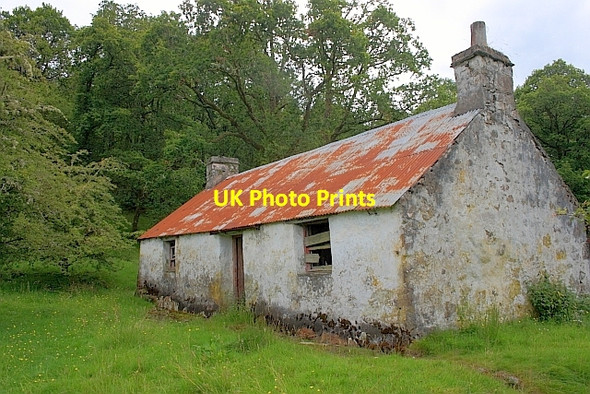 Photo 6"x4" Abandoned Croft near Stonefield Black Crofts c2011
