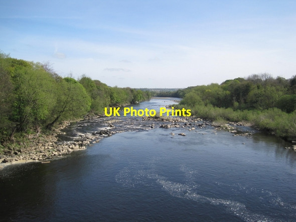 Photo 6"x4" River Tyne from Wylam Bridge Prudhoe c2011