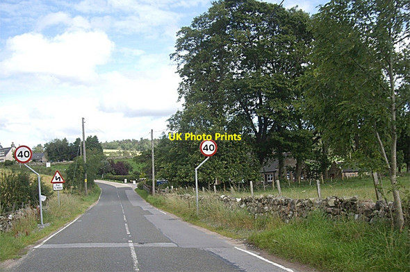 Photo 6"x4" Approach to Marywell on South Deeside Road Ballogie c2011