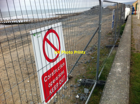 Photo 6"x4" Coastal protection works at Borth  Borth c2011