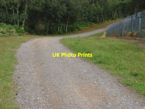 Photo 6"x4" Pirbright range perimeter road Camberley c2011
