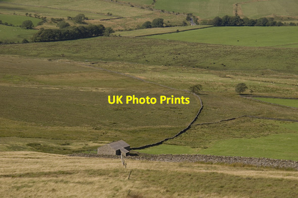 Photo 6"x4" Hillside and fields surrounding Copy Laithe Lane Ends\/SD7550 c2011