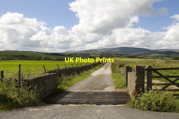 Photo 6"x4" Blue Gate, farm road to New Laithe Easington\/SD7050 c2011